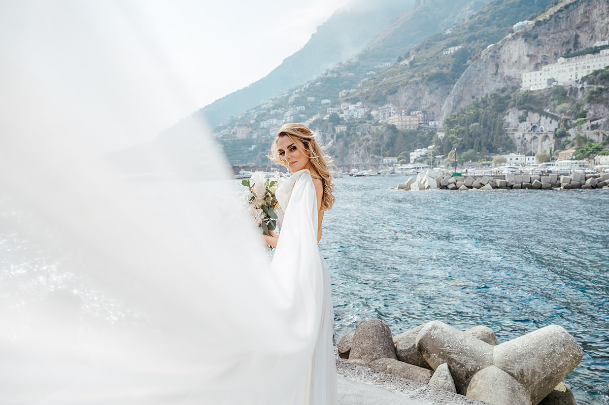 Fotografia di matrimonio intimo Amalfi Italia - emiliano russo